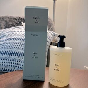 15.2fl oz Salt & Stone Bergamont and & Hinoki Body Wash gel